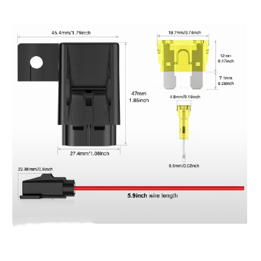 6PCS Inline Fuse Holders Set