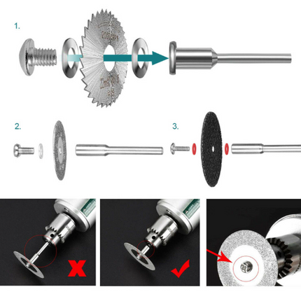 60Pcs Circular Cutting Wheel Grinding Disc Tool Set