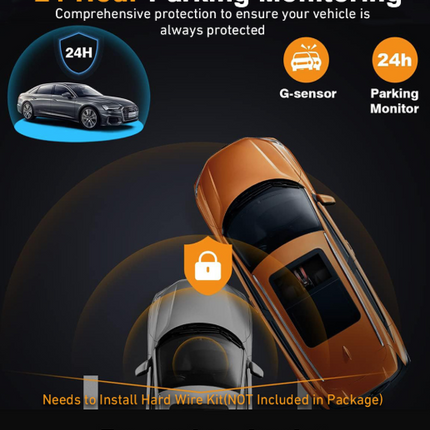 Four-record Driving Recorder Dash Cam Four Channel Video