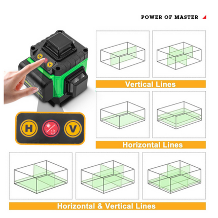 16-Line Green Laser Level Self-Leveling - salelink.co.nz