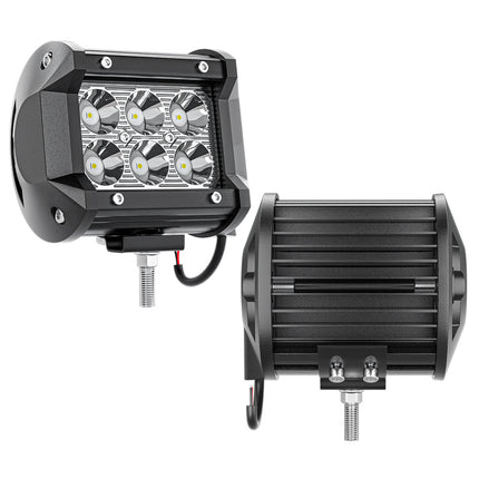 Pair 3Inch Led Work Light Bar Spot Flood Off-road Driving 4Wd 4X4 Reverse
