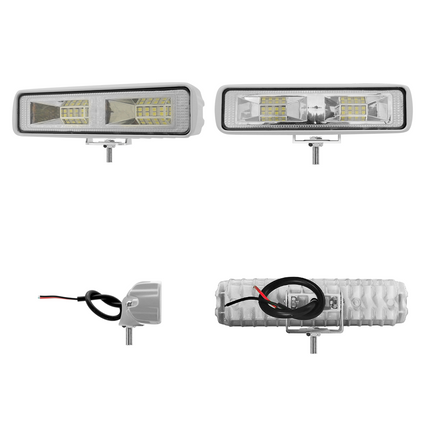 2pcs LED Light Bar 6500K White Lighting Off Road Driving Auxiliary LED Work Lights