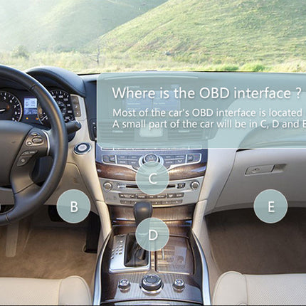 OBD2 ELM327 Code Reader Bluetooth Auto Diagnostic Tool OBDII Scanner Android iOS - salelink.co.nz