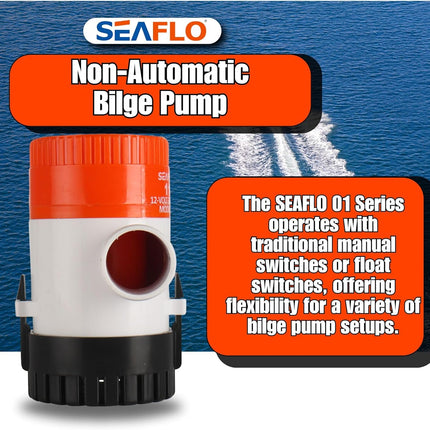 12V SEAFLO 1100GPH Bilge Submersible Water Pump