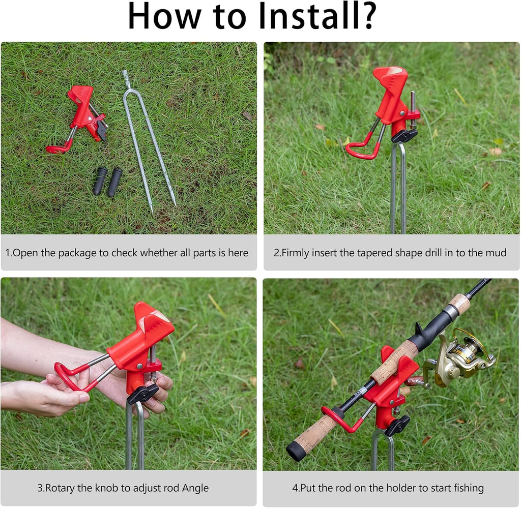fishing rod holders for river bank 2PCS Beach River Bank Fishing Rod Holders– salelink.co.nz