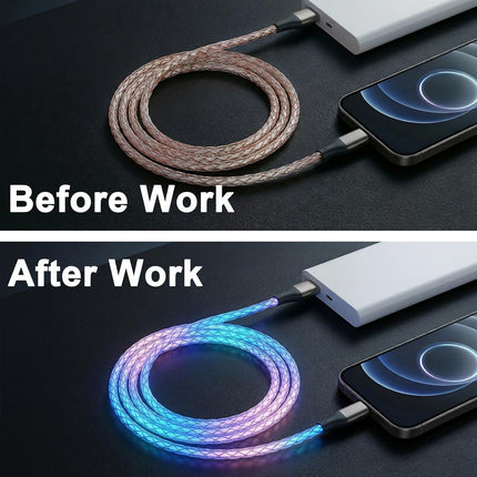 66W Light Up Cable USB to Type-C Fast Charging