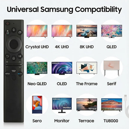 Remote Control for Samsung (BN59-01385A Solar+Voice Control)