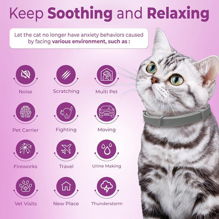 4PCS Calming Pheromone Collars for Cats - salelink.co.nz