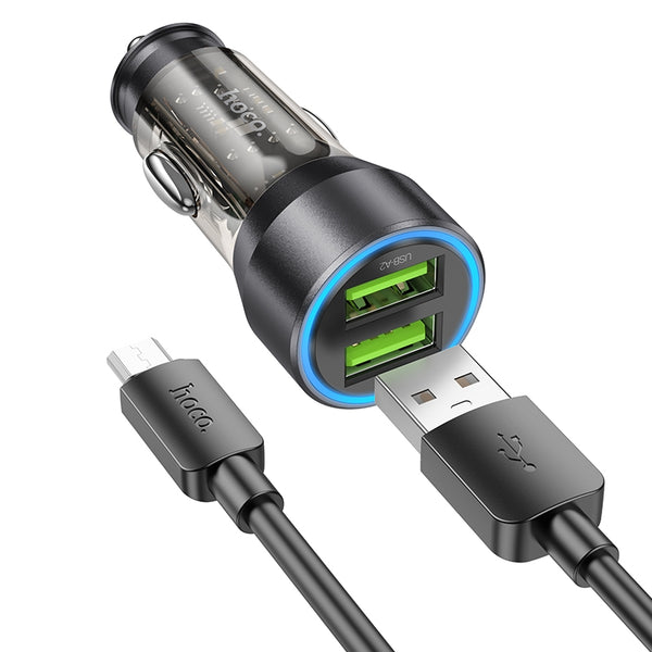 Hoco Car Charger 2xUSB Port Car Charger 36W