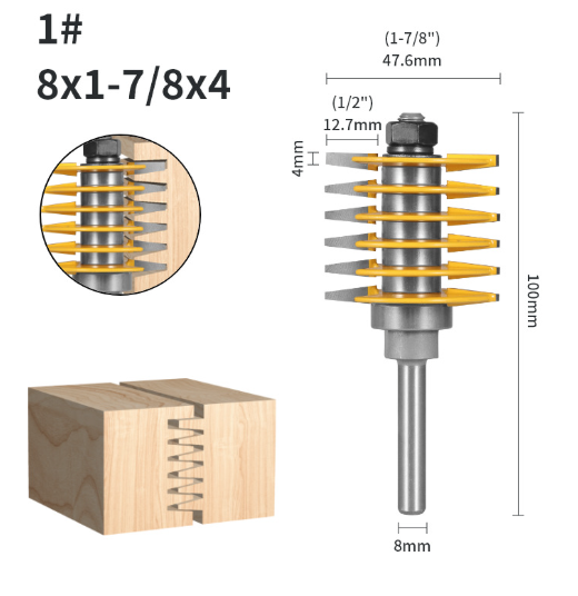 8mm Shank Finger Joint Router Bit Woodworking Cutter– salelink.co.nz