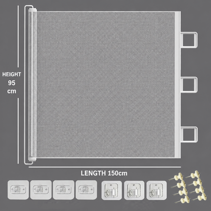 150x95cm Dog Pet Gate Mesh Fence Safety