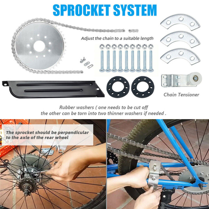 100cc Motorised Bicycle Motor Engine Kit - salelink.co.nz