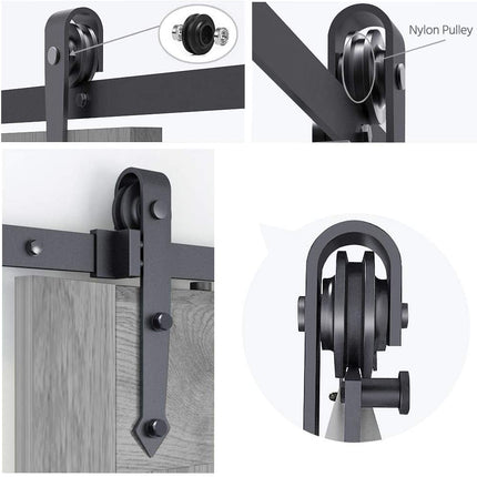 12FT/366cm Barn Door Hardware Kit