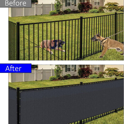 Privacy Fence Screen Black 1.2Mx7M