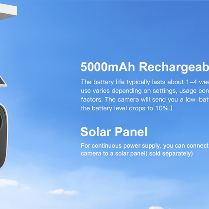 Wifi Solar Security Camera - salelink.co.nz