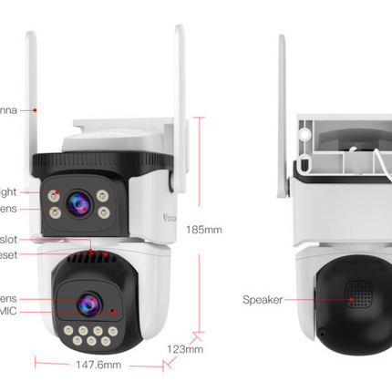 Vstarcam Outdoor Security Camera Dual Lens - salelink.co.nz
