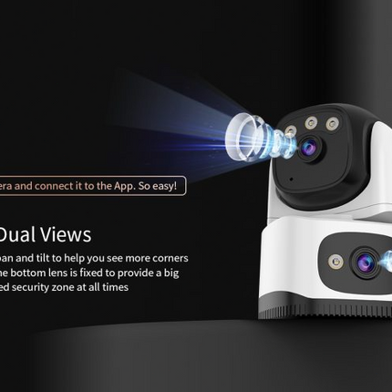 Dual Lens Security Camera - salelink.co.nz