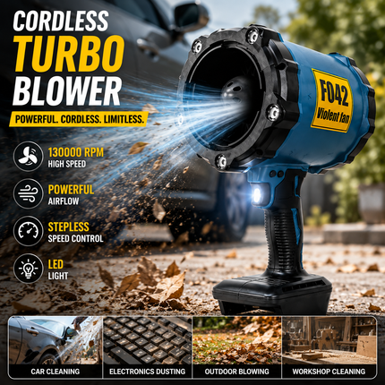 Turbo Jet Brushless Leaf Blower Fan Fits Makita 18V Battery