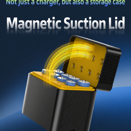8 Pack Rechargeable Lithium AA AAA Batteries with Fast Smart Charger