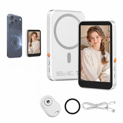 Magnetic Vlog Selfie Monitor Screen for iPhone Android