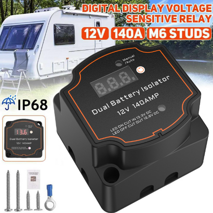 Smart Dual Battery Isolator 12V 140A