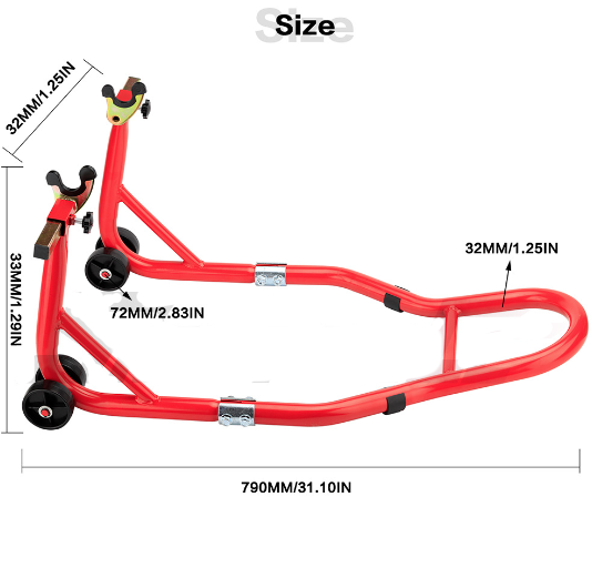 Motorcycle Stand, Swingarm Spool Paddock Stands for Sport Bike