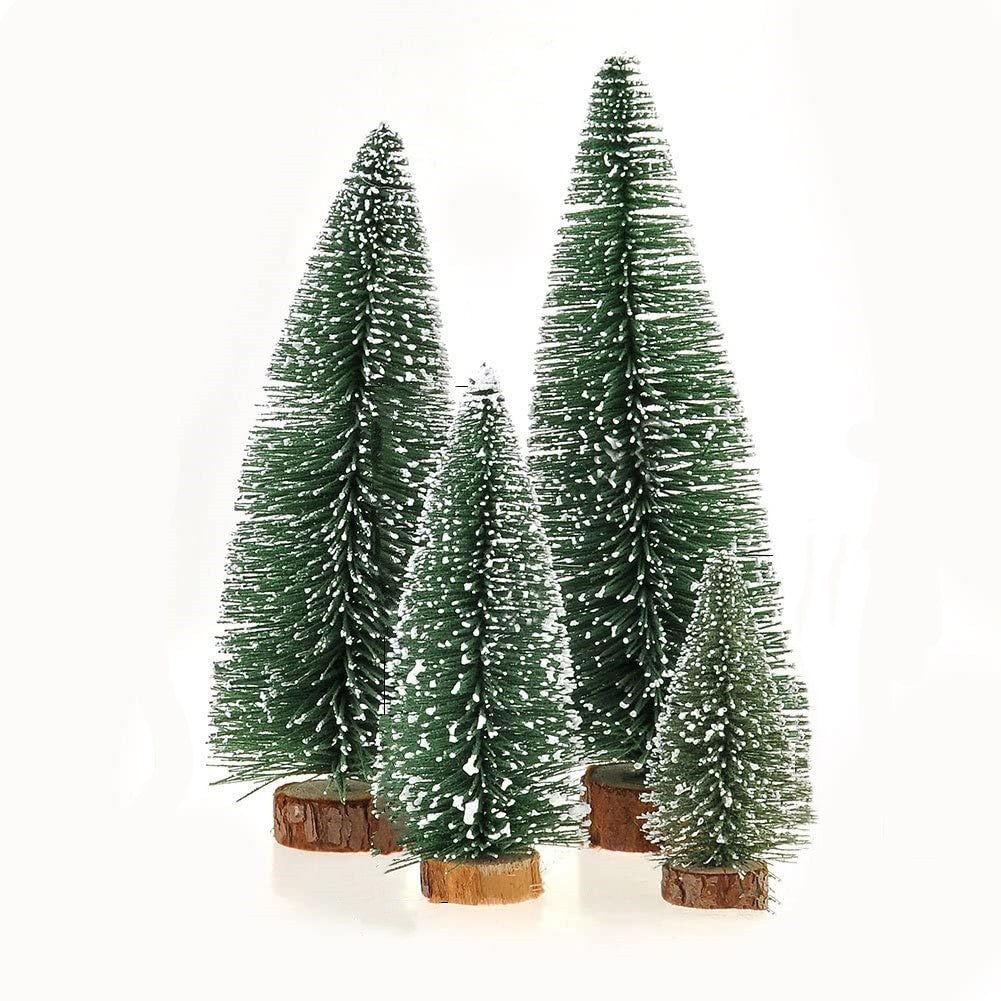 4x Mini Christmas Tree