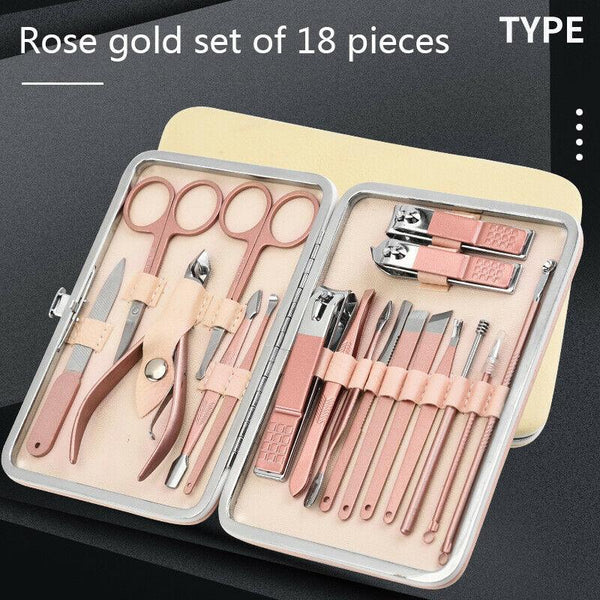 18PCS Nail Manicure Pedicure Set