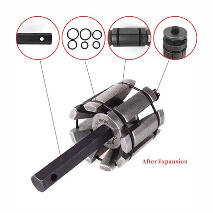 3pcs Muffler Exhaust Expander Tail Pipe Set Pipe Dent Remover Tool Kit