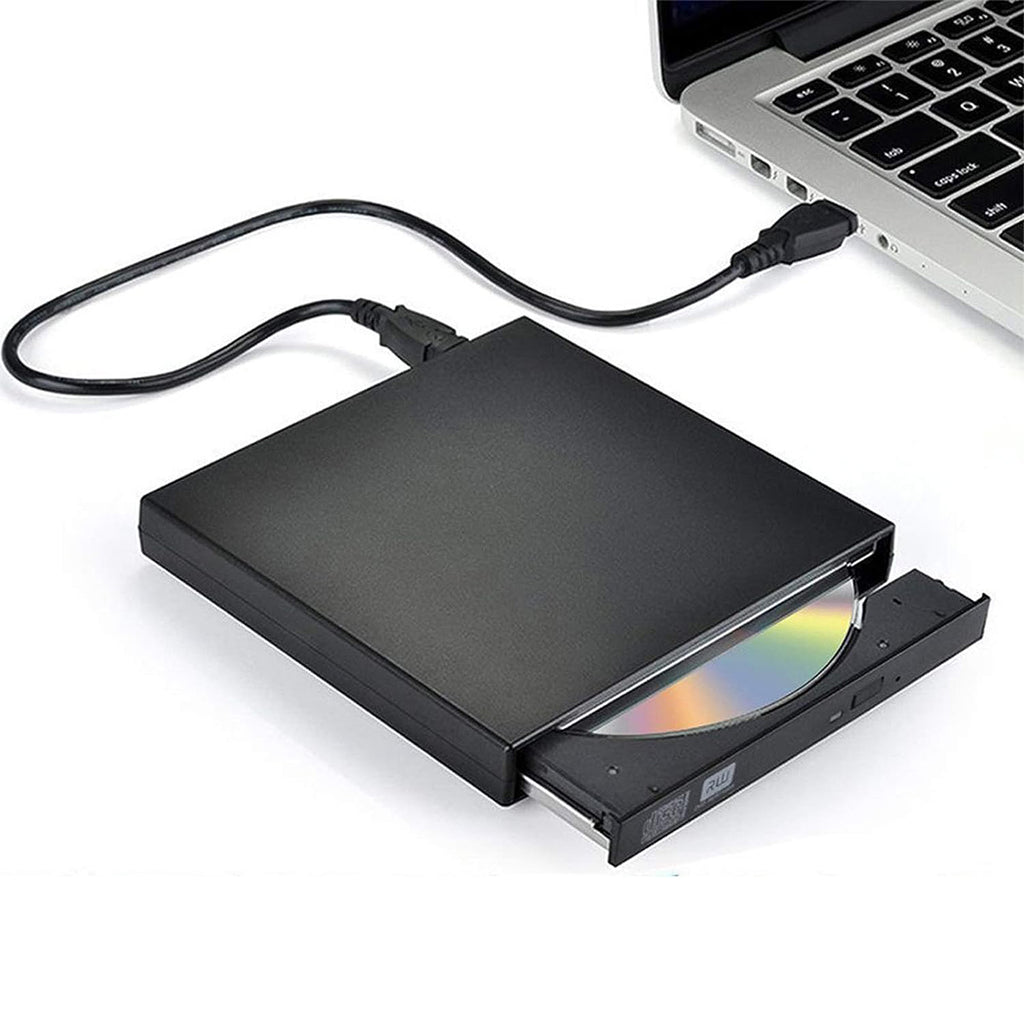 USB External CD DVD ROM Writer Burner Player Drive PC Laptop for Windows Mac