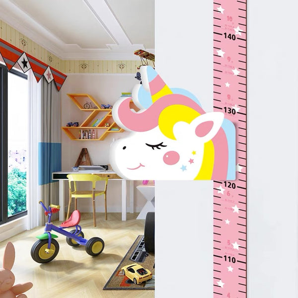 Cute Ruler Height Chart Kids Measurement Wall Stickers Nursery Decor Removable Decal