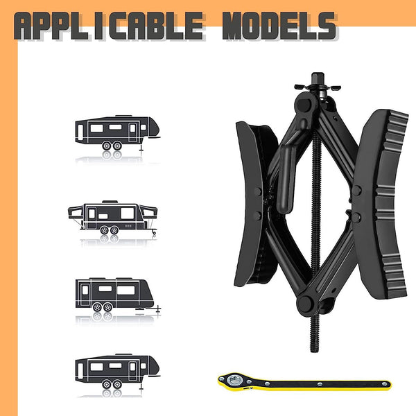 RV Wheel Chock Stabilizer Camper Scissor