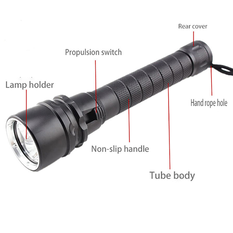 5000lumen t6 led zoom flashlight torch rechargeable with 18650 battery Scuba Diving 5000Lumens Tactical Hunting Torch– Women's Shoei ATV Helmets retrospec Size:56cm and outdoor pros operating