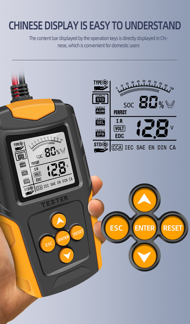 Car Battery Tester 12V 24V