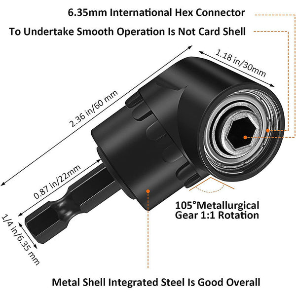 31PCS Right Angle Drill Adapter Set