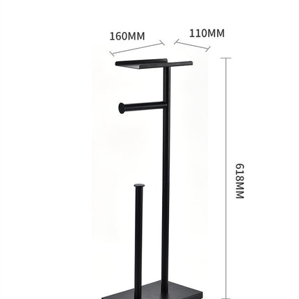 Free Standing Toilet Paper Roll Holder Stand