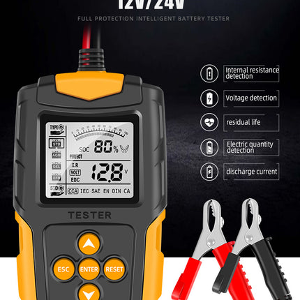 Car Battery Tester 12V 24V