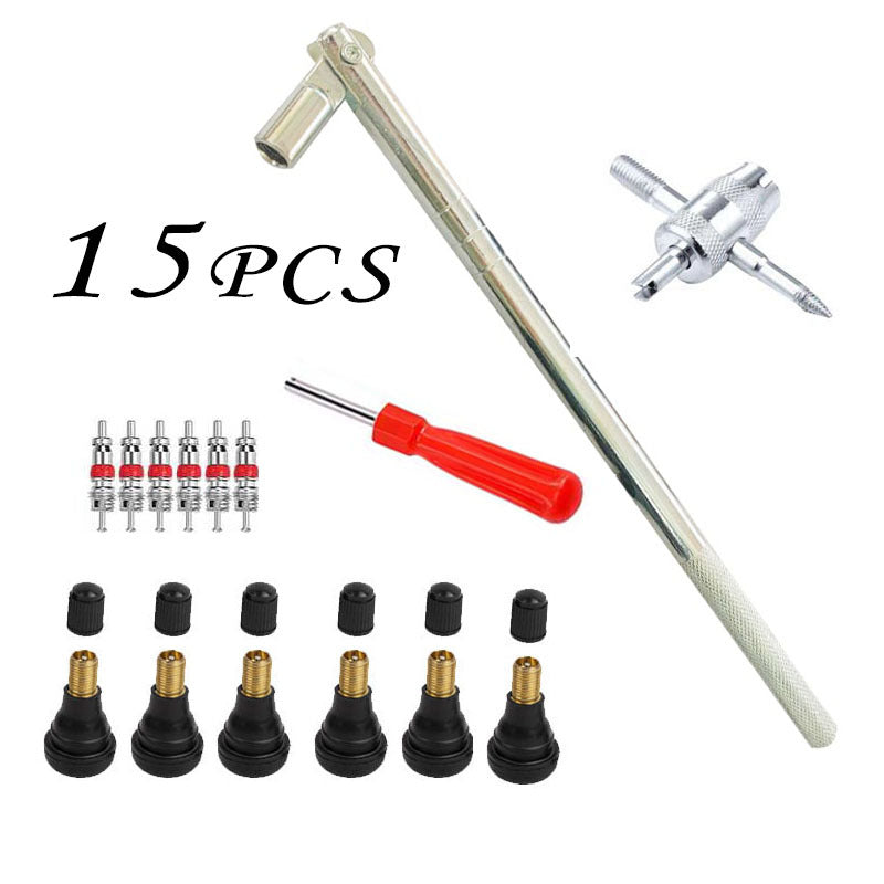 15PCS Tire Valve Stem Removal Tool Repair Kit salelink.co.nz