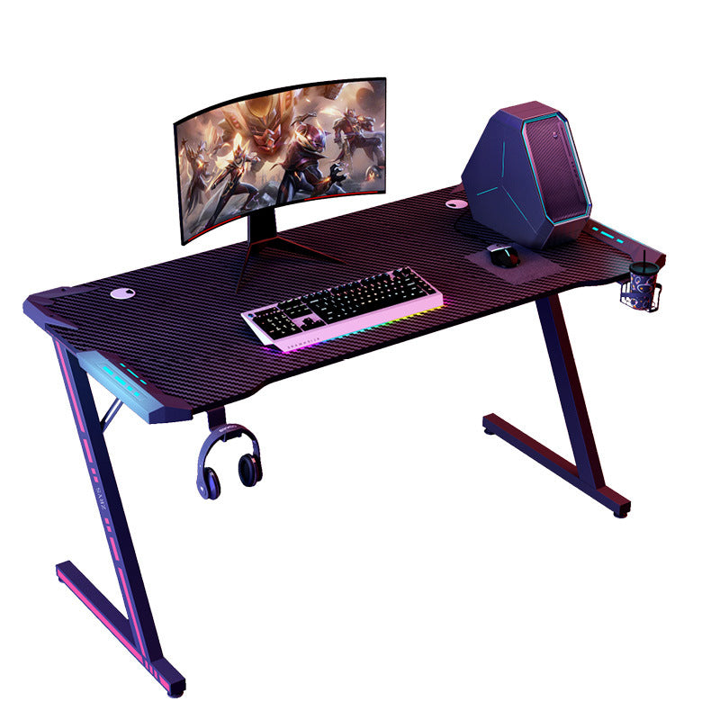 Gaming Desk with LED Light 100x60cm