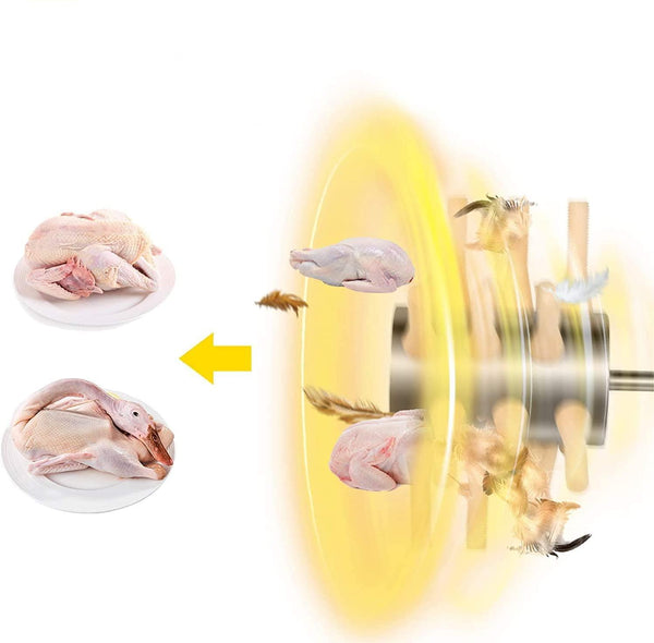 Chicken Plucker Drill Attachment, Stainless Steel Drill