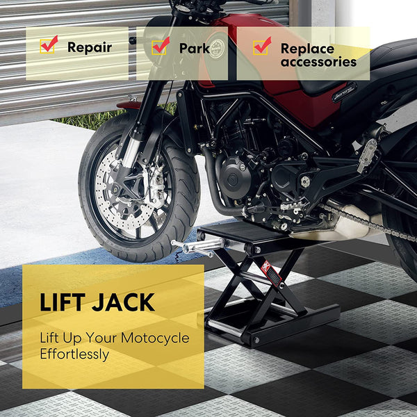 Motorcycle Scissor Lift Jack - Black