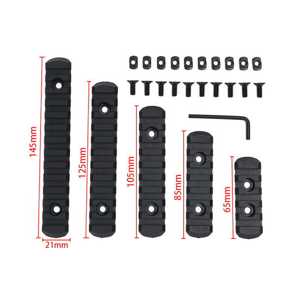 1 Set Rail Section M-Lok Weaver Picatinny Rail Adapter Extend Rail 13 Slot VIC