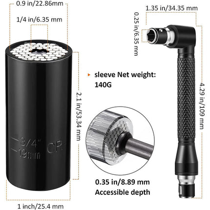 31PCS Right Angle Drill Adapter Set