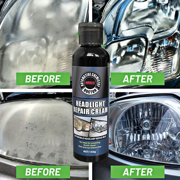 Car Headlight Restoration Polishing Repair Cleaning Paste Remove Oxidation