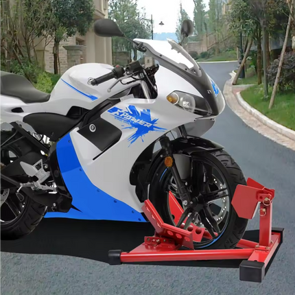 Motorcycle Front Wheel Chock Stand - salelink.co.nz