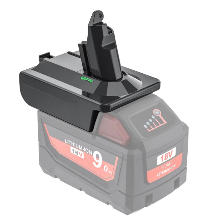 Milwaukee M18 18V Lithium Battery to Dyson V6 Adapter Converter