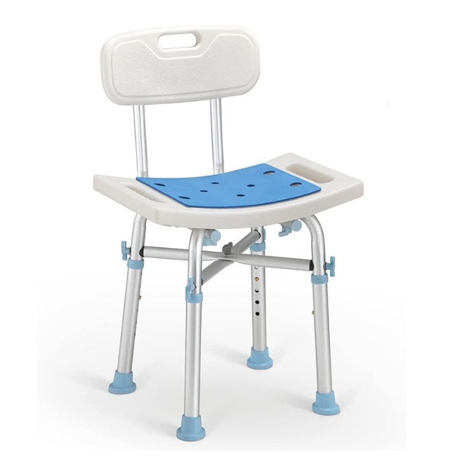 Heavy Duty Shower Chair with Back Height Adjustable