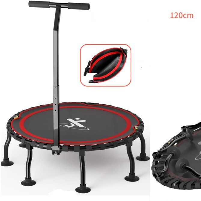 48'' Foldable Trampoline Rebounder with Adjustable Handle