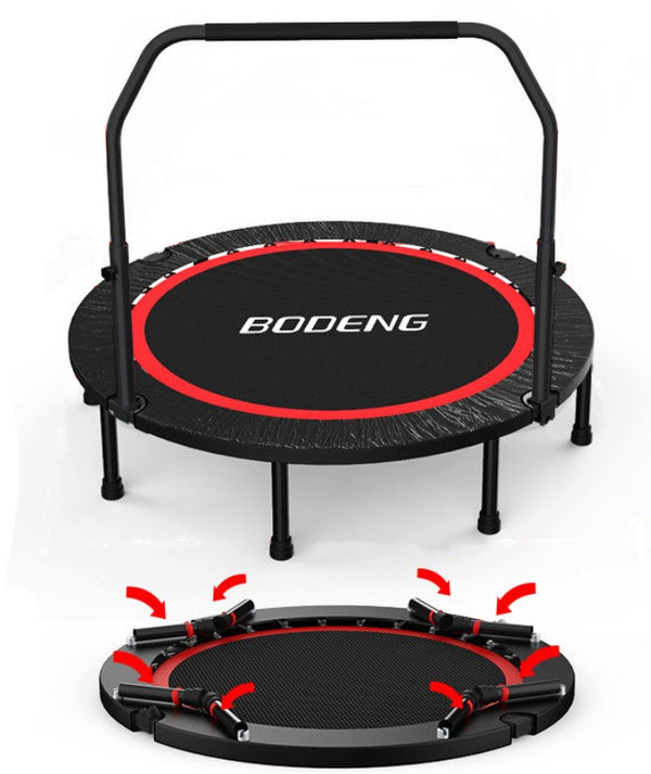 48'' Foldable Trampoline Rebounder with Handle