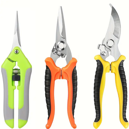 3PCS Garden Pruning Scissors Shears Clippers Set
